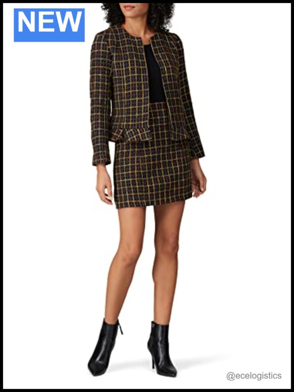 Pre-Loved Tweed Mini Skirt Fully Lined Workwear